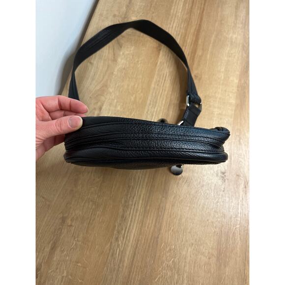 Marc by Marc Jacobs Vintage Black Pebbled Leather Small Shoulder Bag 90s Y2K - Picture 4 of 13